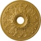 Ekena Millwork Ashley Ceiling Medallion (Fits Canopies up to 4 3/4"), 23 7/8"OD x 4"ID x 2 1/8"P, Iridescent Gold CM23ASIGS - alternate 1